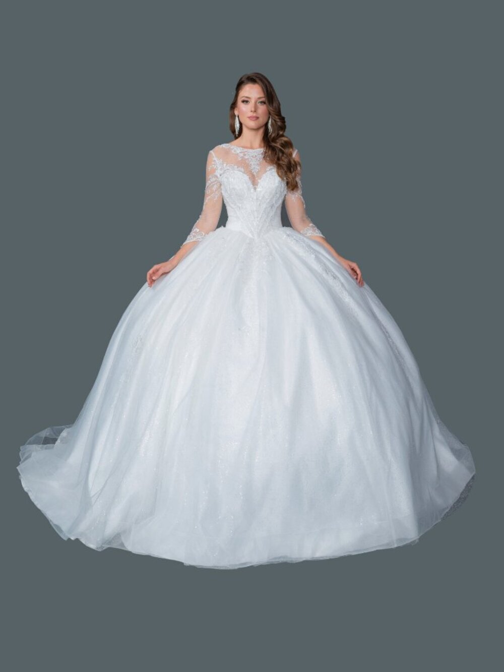 NEW OFF-WHITE Evening Gown Floor Length Formal Elegant Stunning 321